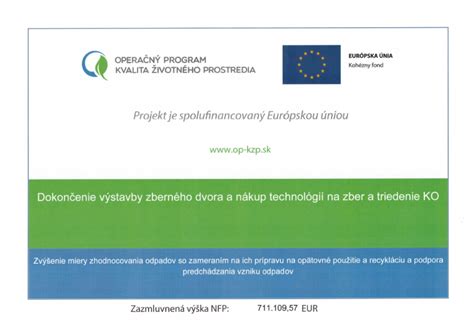 Schéma: Ciele a prínosy Operačného programu Kvalita životného prostredia