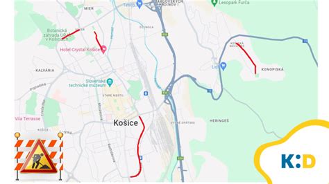 Mapa dopravných obmedzení v centre mesta
