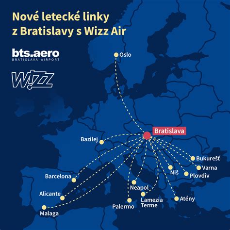 Mapa letísk s prepojenými linkami, znázorňujúca hru