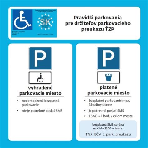 Symbol preukazu ZŤP a parkovacieho preukazu