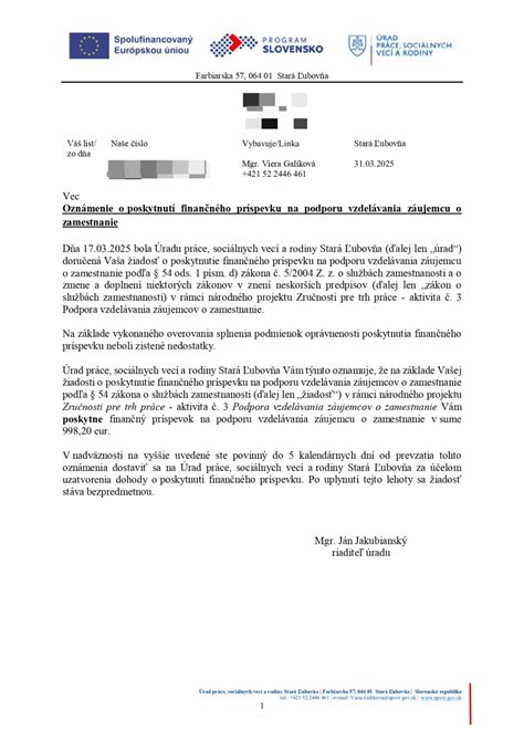 Schematický prehľad potrebných dokumentov