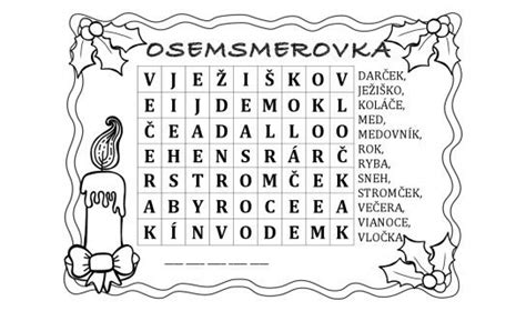 Vianočná osemsmerovka