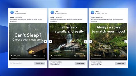 Príklad Facebook Carousel príspevku s viacerými produktami