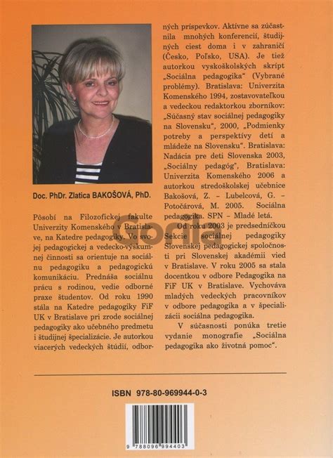 Zlatica Bakošová portrét