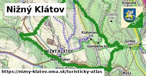 Obec Nižný Klatov mapa