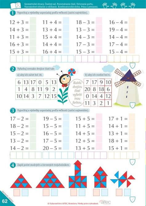 Matematické kartičky pre prvákov