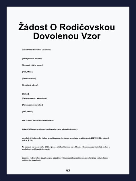 Časová osa nároku na rodičovskou dovolenou