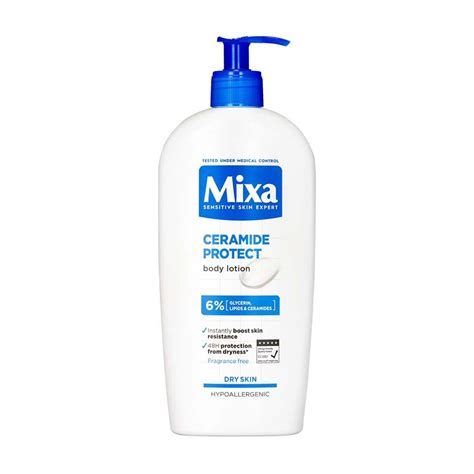 Koláž produktov z rady Mixa Sensitive Skin Expert