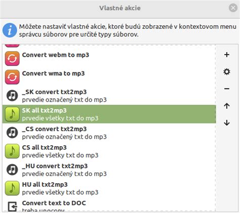 Ukážka softvéru na prevod textu na reč (TTS)