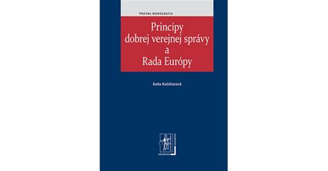 Schéma: Princípy dobrej verejnej správy