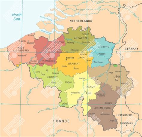 Mapa Belgicka s vyznačením úspešných sociálnych podnikov
