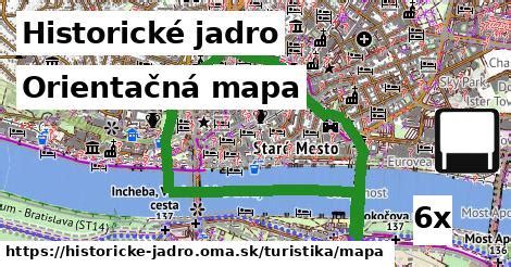 Mapa Štúrova s vyznačeným termálnym kúpaliskom Vadaš