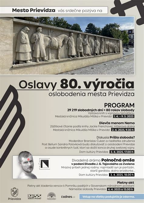 Program osláv 80. výročia mesta Piešťany