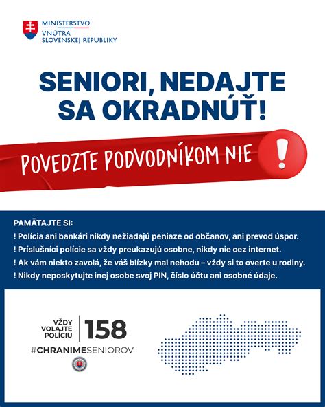 Preventívny leták pre seniorov proti podvodom