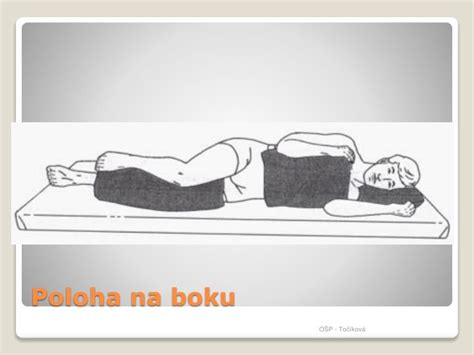 Schéma stabilizovanej polohy na boku