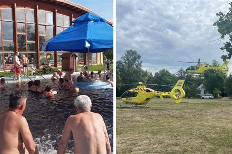 Návštevníci relaxujúci v termálnych kúpeľoch v Maďarsku