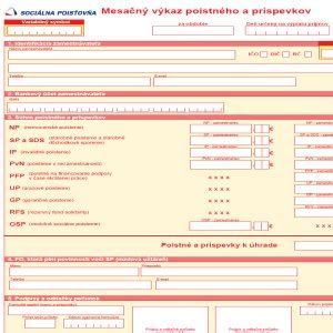 Historické verzie formulárov pre výkazy poistného a príspevkov