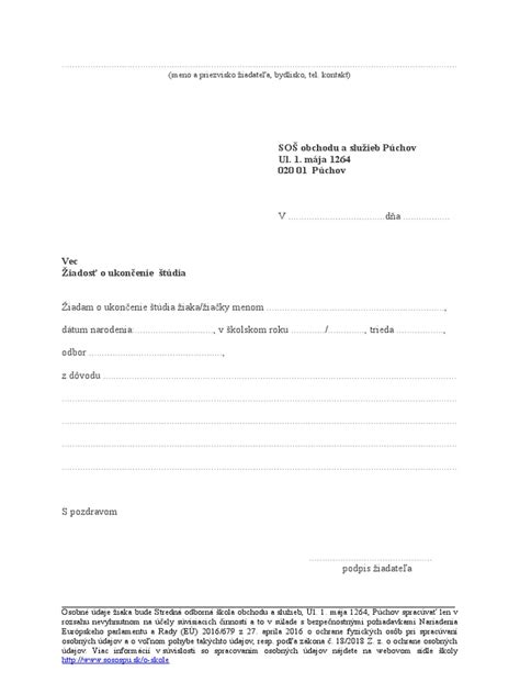 Formulár žiadosti o sociálnu službu