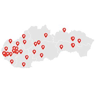 Mapa dostupnosti českých TV staníc na Slovensku