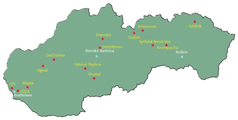 Mapa rehabilitačných zariadení v Bratislave