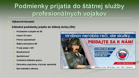 Schéma podmienok prijatia do štátnej služby