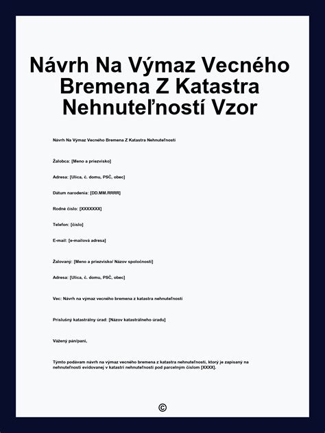 Vplyv vecného bremena na darované nehnuteľnosti