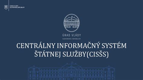 Informačný systém štátnej služby a register zamestnancov