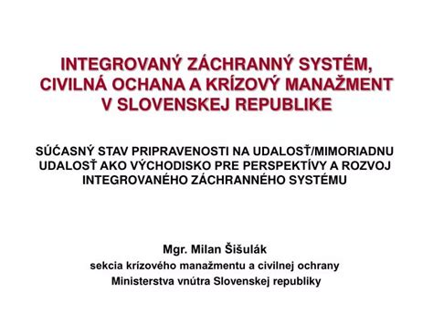 Integrovaný záchranný systém v Slovenskej republike