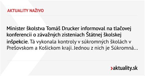 Tomáš Drucker na tlačovej konferencii