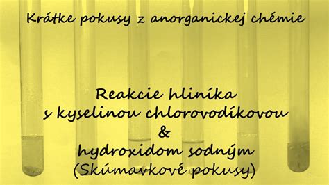 Testovanie reakcie minerálu s kyselinou