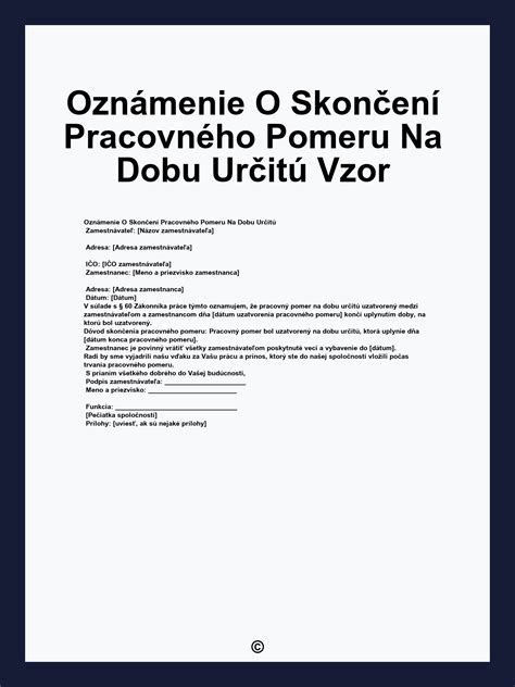 Dokumenty a pečiatky súvisiace s ukončením pracovného pomeru