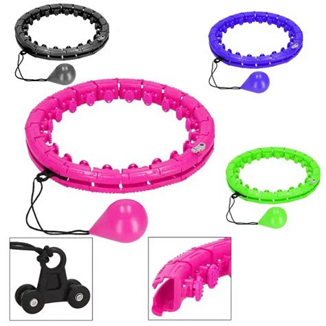 Detail hula hoopu so závažím a masážnymi prvkami