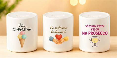 Dizajnové keramické pokladničky s rôznymi motívmi
