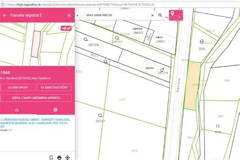 Mapa spravovaných nehnuteľností Bytovým podnikom Košice