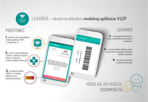 Ukážka rozhrania mobilnej aplikácie VšZP