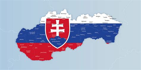 Mapa Slovenska so zvýraznenými regiónmi s vysokým výskytom chrípky a respiračných ochorení