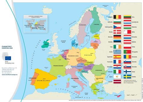 Mapa: Členské štáty Európskej únie