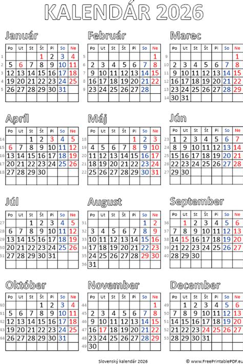 Kalendár Veľkonočného týždňa s ikonami