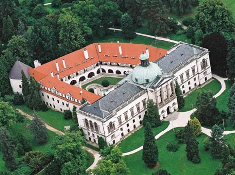 Kaštieľ Topoľčianky letecký pohľad