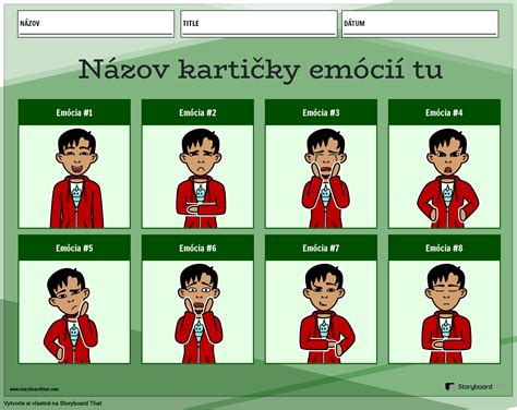 Portrét mladej osoby s rôznymi emóciami