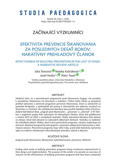 Schéma prevencie šikanovania