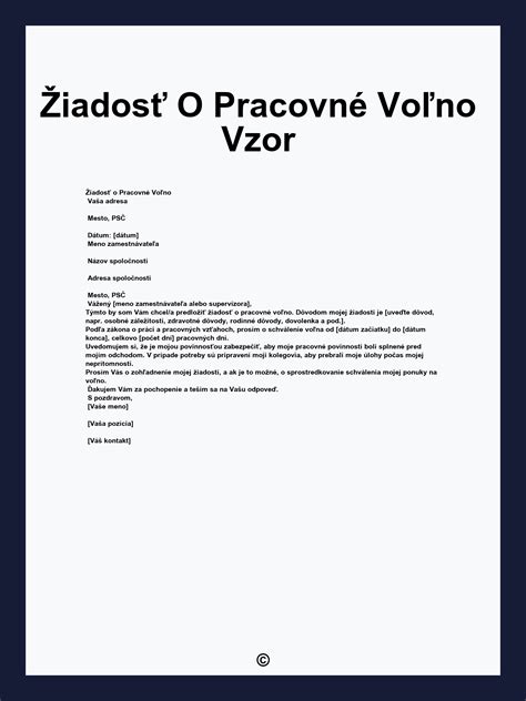 Pracovné voľno - grafika
