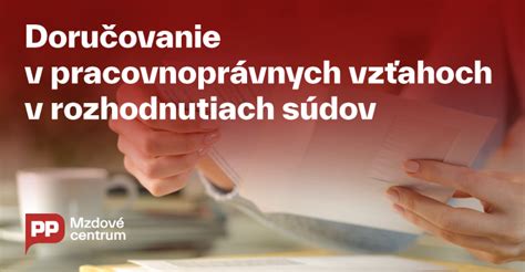 Ilustrácia: Doručovanie písomností v pracovnoprávnych vzťahoch