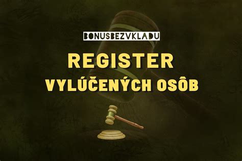 Register vylúčených osôb