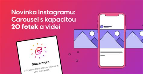 Infografika s krokmi na vytvorenie carouselu na Instagrame