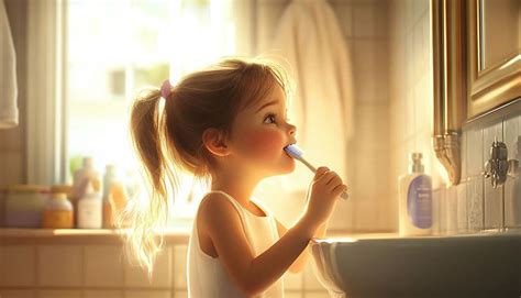 Dieťa si umýva zuby