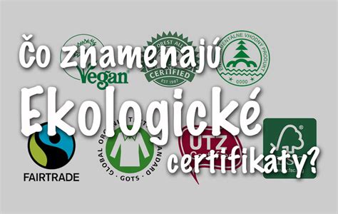 Ekologické certifikáty pre detské produkty