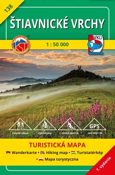 Mapa Štiavnických vrchov