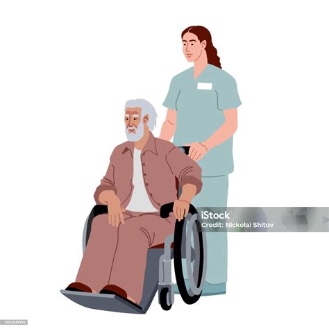 Ilustrácia rodiny navštevujúcej starého rodiča v nemocnici