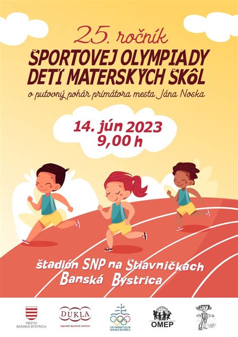 Plagát Športovej olympiády seniorov v Banskej Bystrici